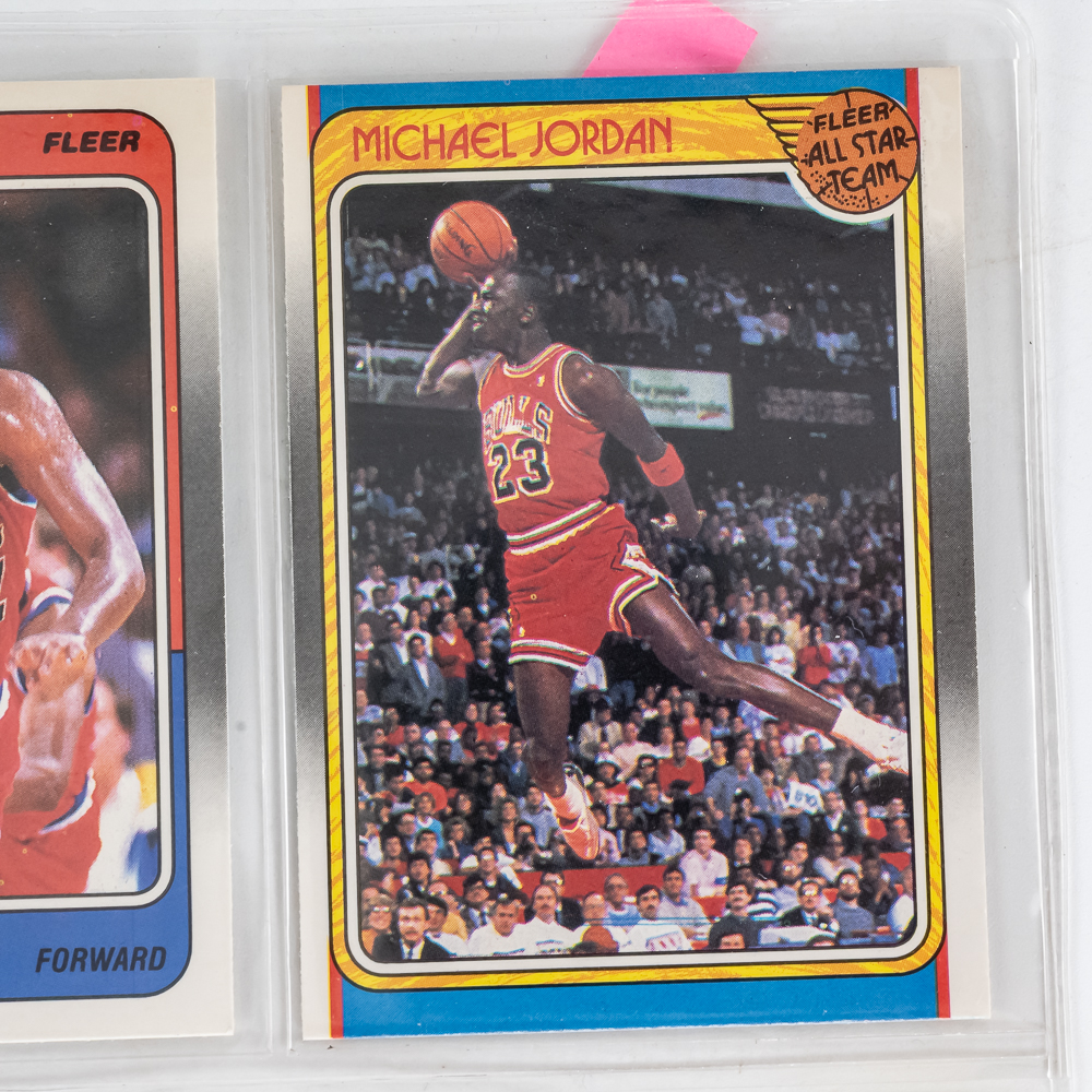 88-89 Fleer NBA Basketball Complete Set w Stickers