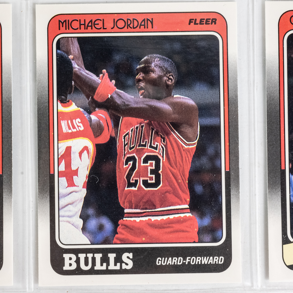 88-89 Fleer NBA Basketball Complete Set w Stickers