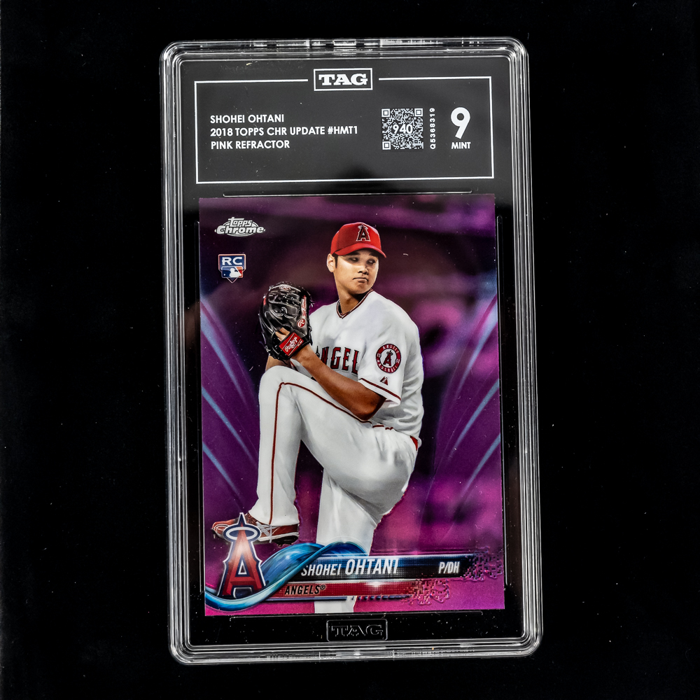 '18 Shohei Ohtani Topps Chrome PINK Refractr HMT1