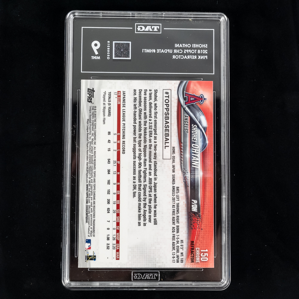 '18 Shohei Ohtani Topps Chrome PINK Refractr HMT1