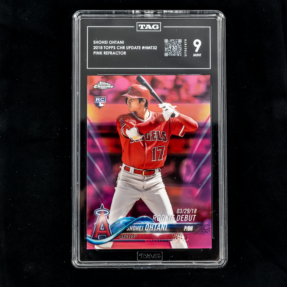 '18 Shohei Ohtani Topps Chrome PINK Refract HMT32