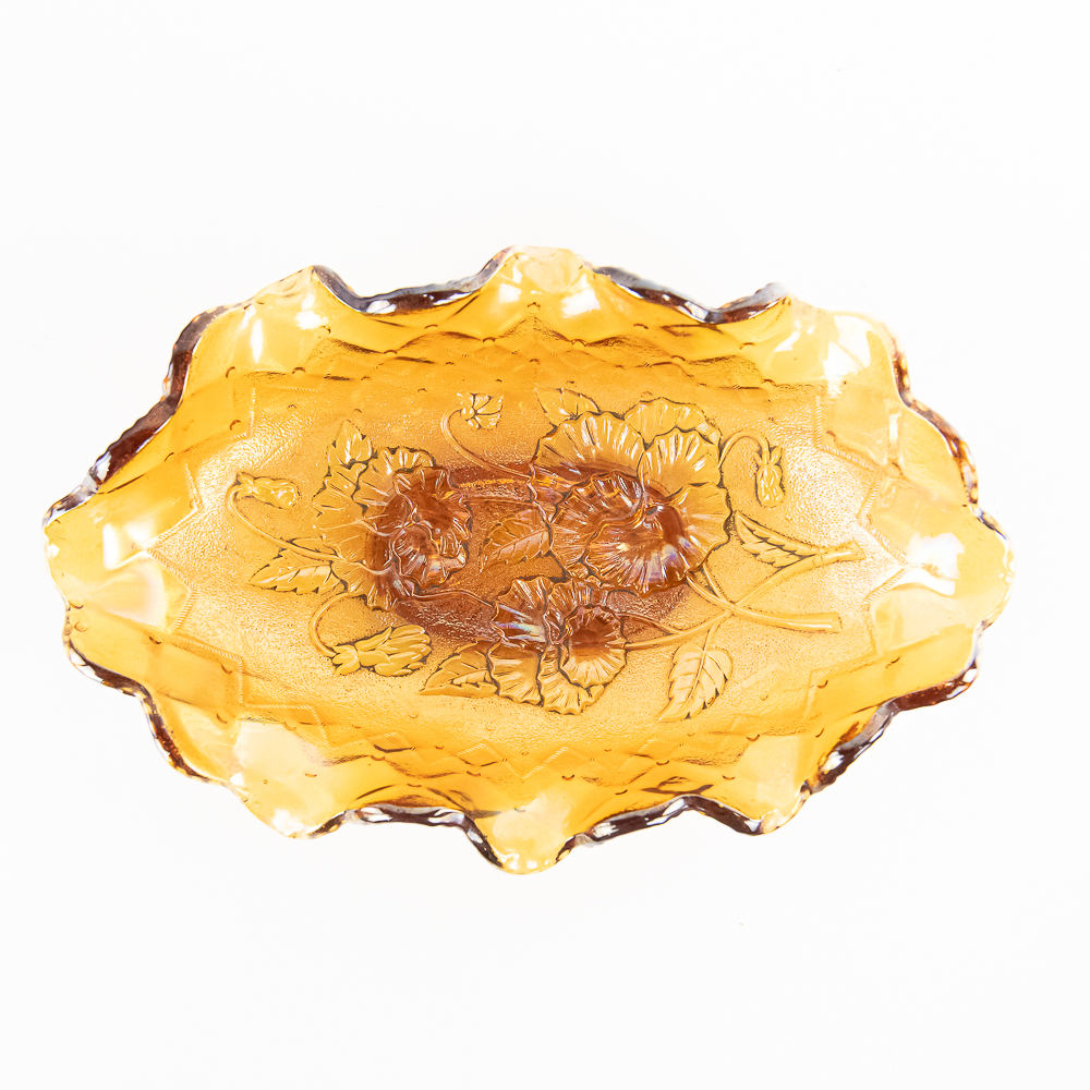 Carnival Glass: Pickle Dishes 2-Pc