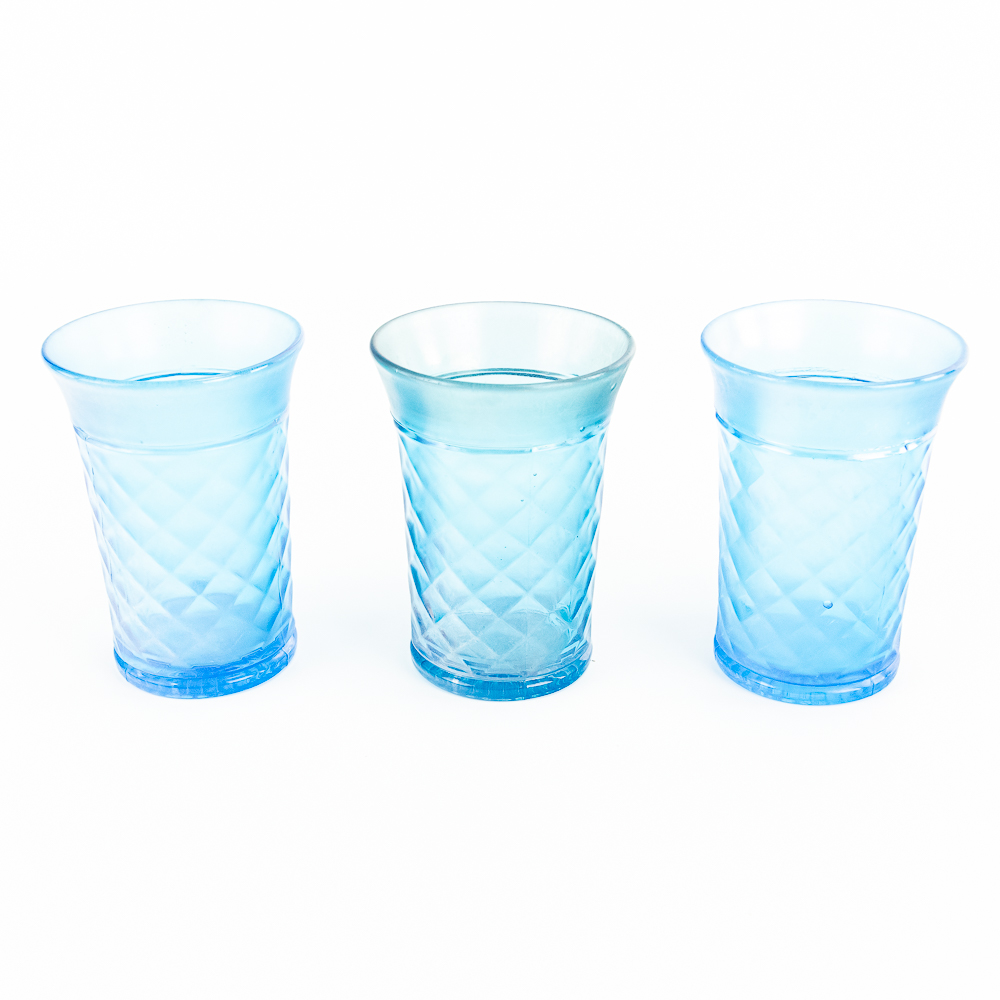 Carnival Glass: N'wood Tumblers 3-Pc