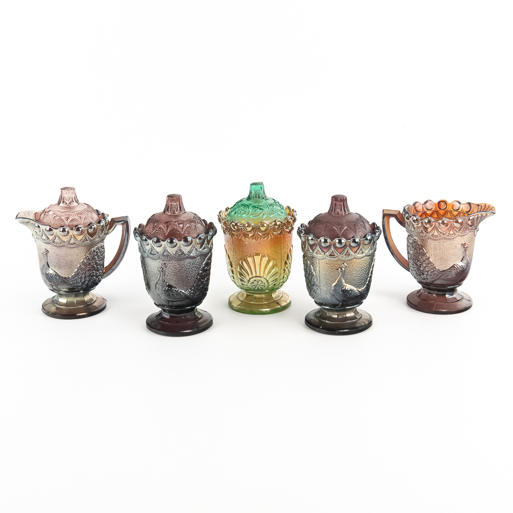 Carnival Glass: Westmoreland 5-Pc Lot