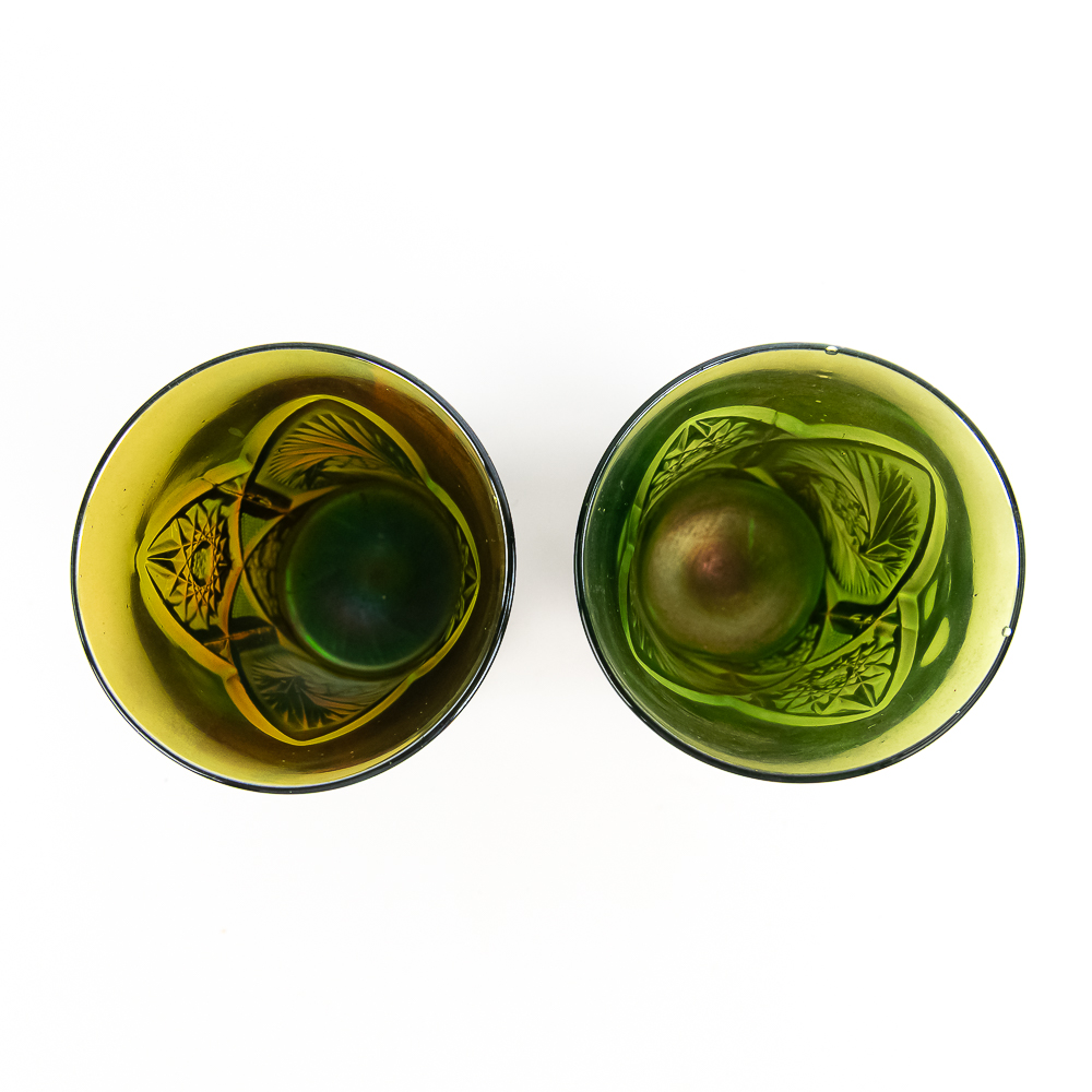 Carnival Glass: Cambridge Tumblers 2-Pc