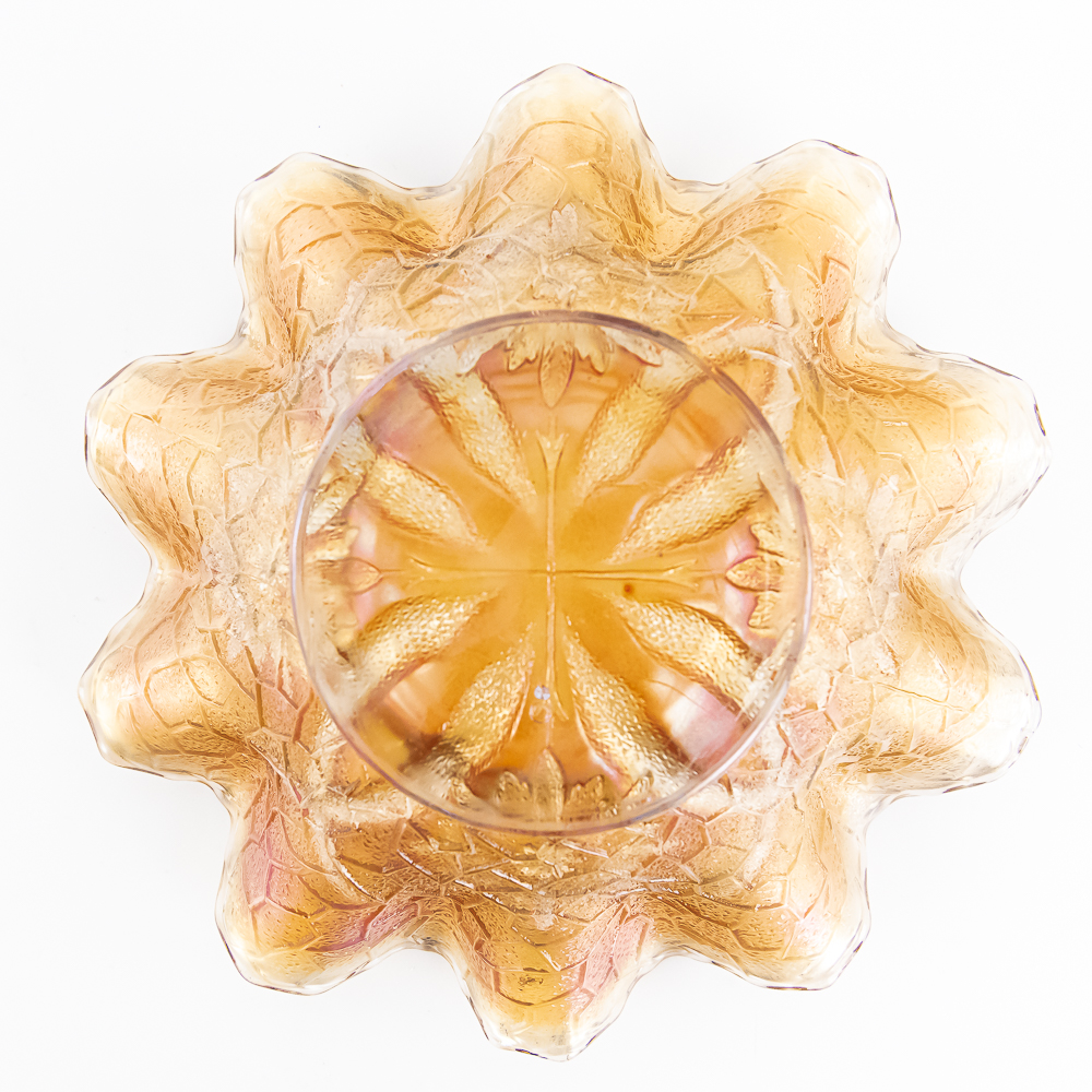 Carnival Glass: Four Flowers Variant