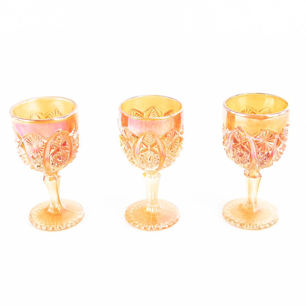 Carnival Glass: Imperial Decanter 4-Pc