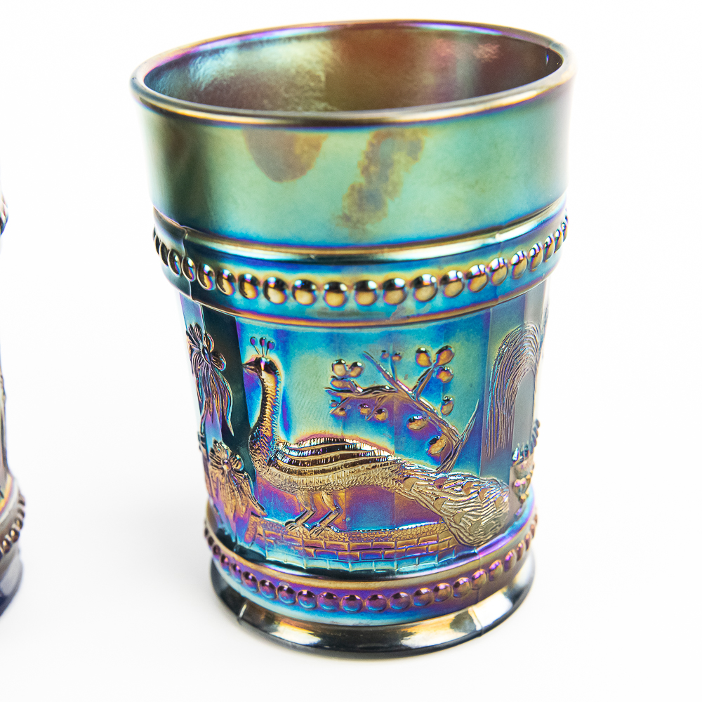 Carnival Glass: Tumblers 5-Pc Lot