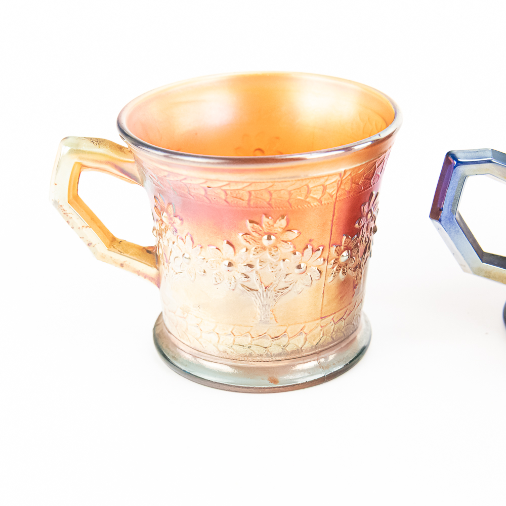 Carnival Glass: Fenton Mugs 3-Pc Lot