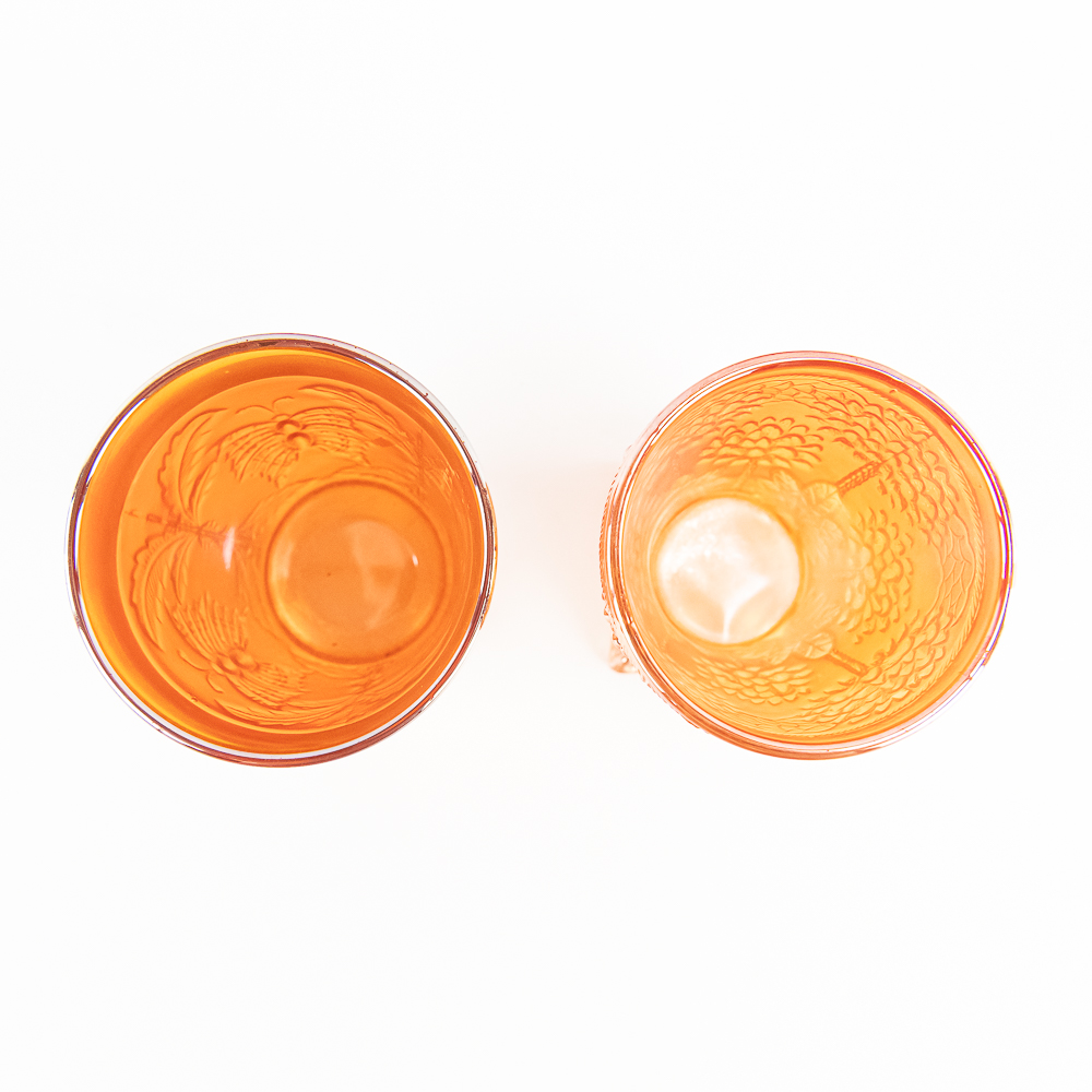 Carnival Glass: Fenton Tumblers 4-Pc