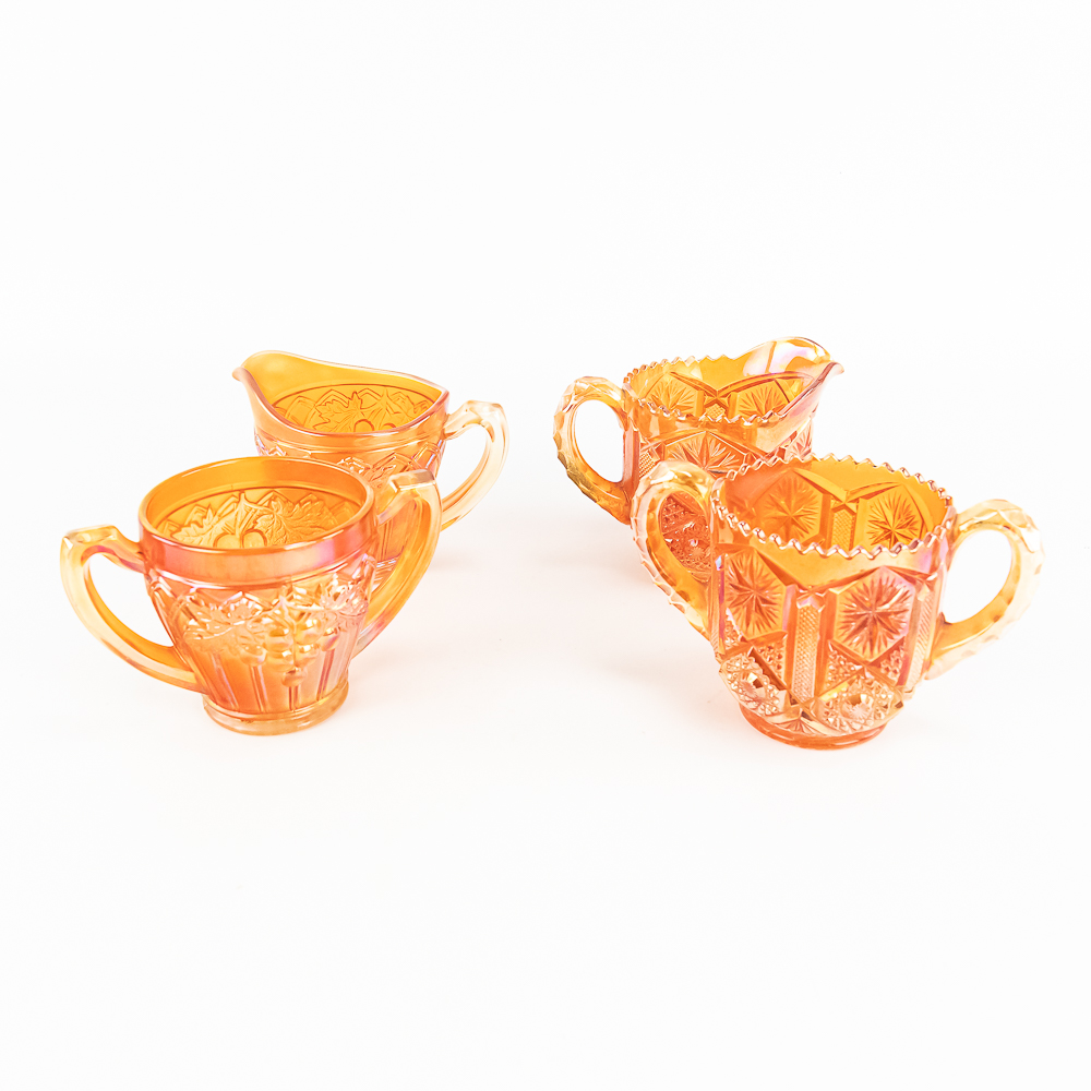Carnival Glass: 4-Pc Lot