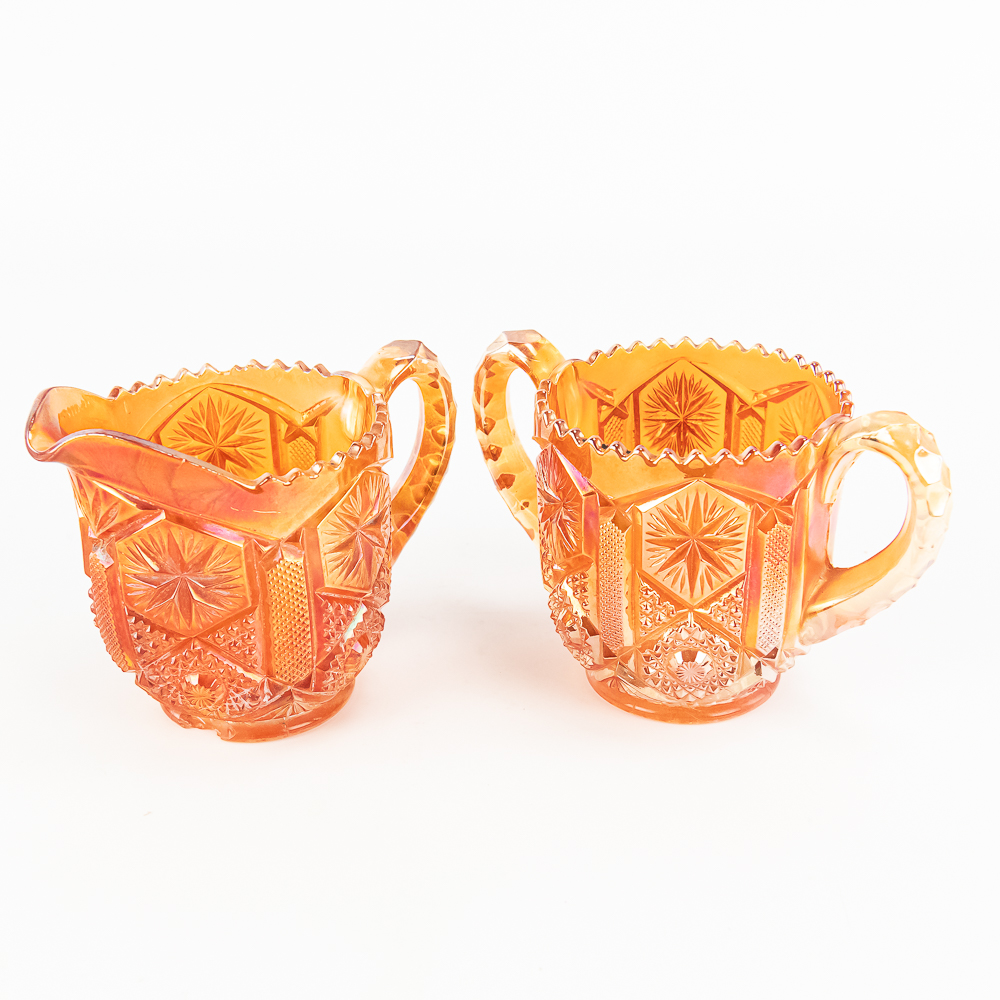 Carnival Glass: 4-Pc Lot