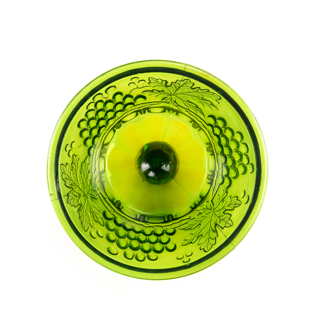 Carnival Glass: N'wood Butter Dish 2-Pc