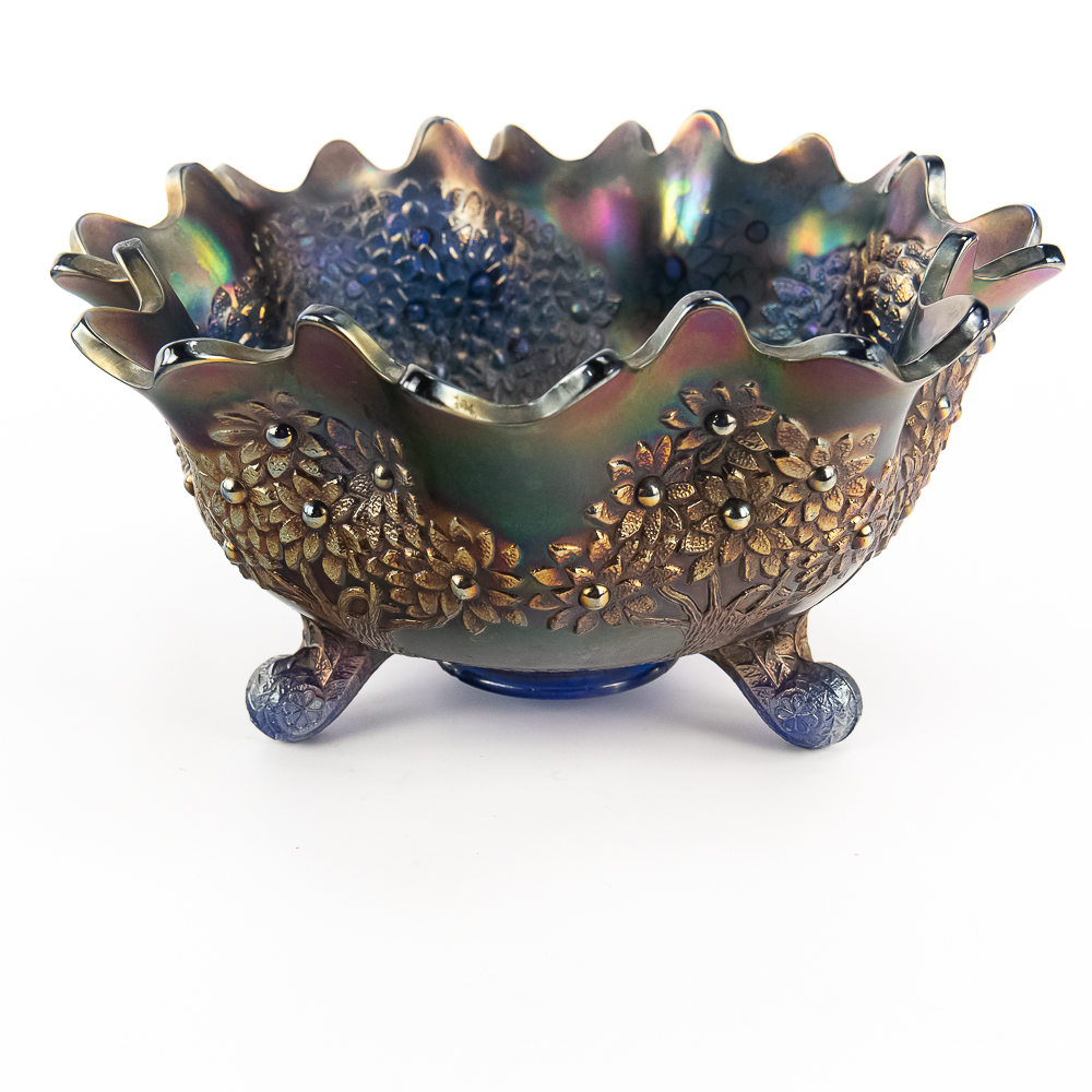 Carnival Fenton Orange Tree Fruit Bowls 2-Pc