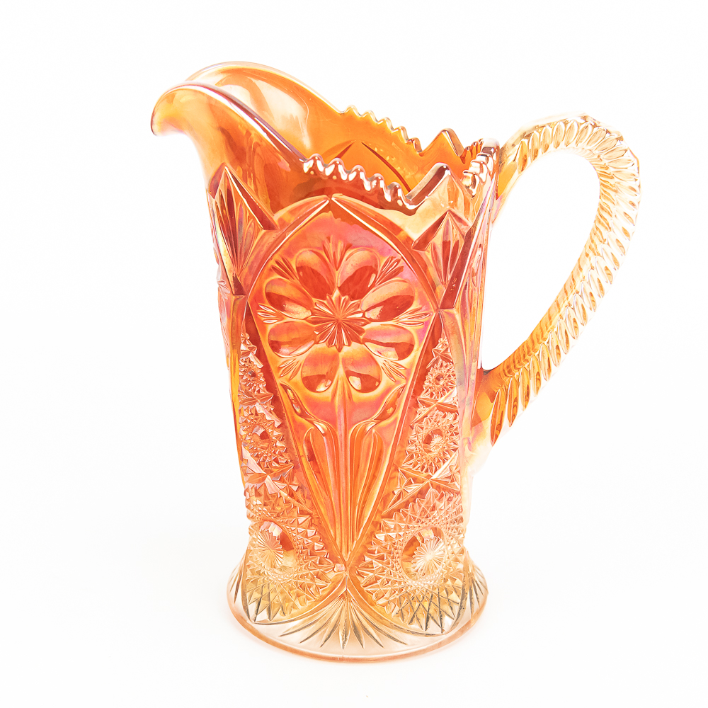 Carnival Glass: Imperial 474 7pc Water Set