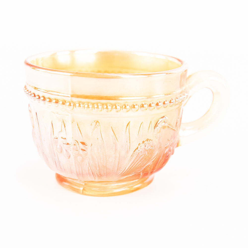 Carnival Glass: Diamond Cups 11-Pc Lot