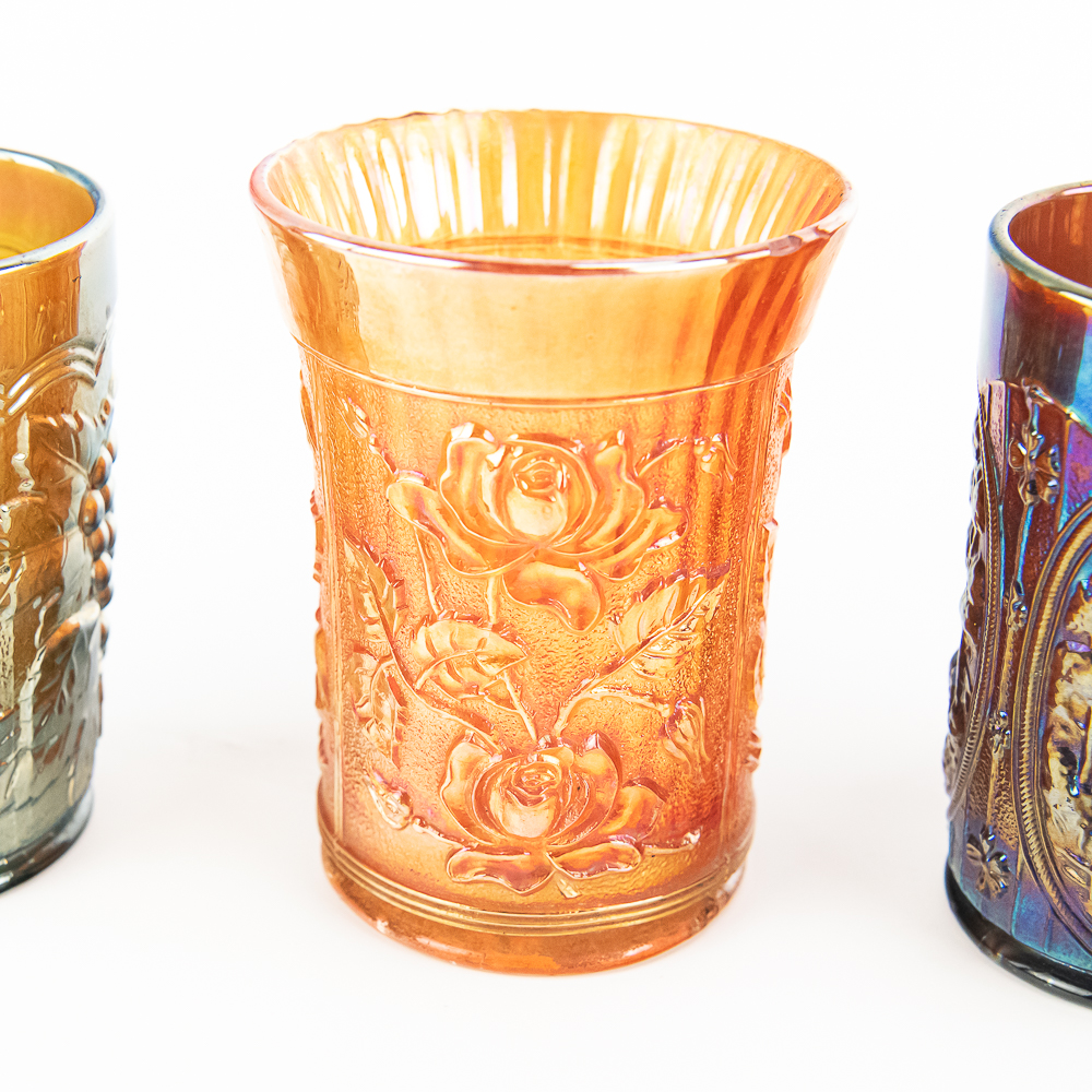 Carnival Glass: Imperial Tumblers 5-Pc