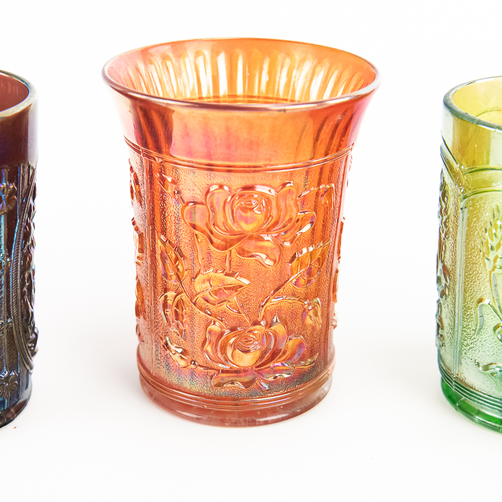 Carnival Glass: Imperial Tumblers 5-Pc