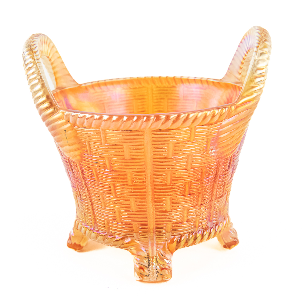 Carnival Glass: Baskets & Hat 4-Pc Lot