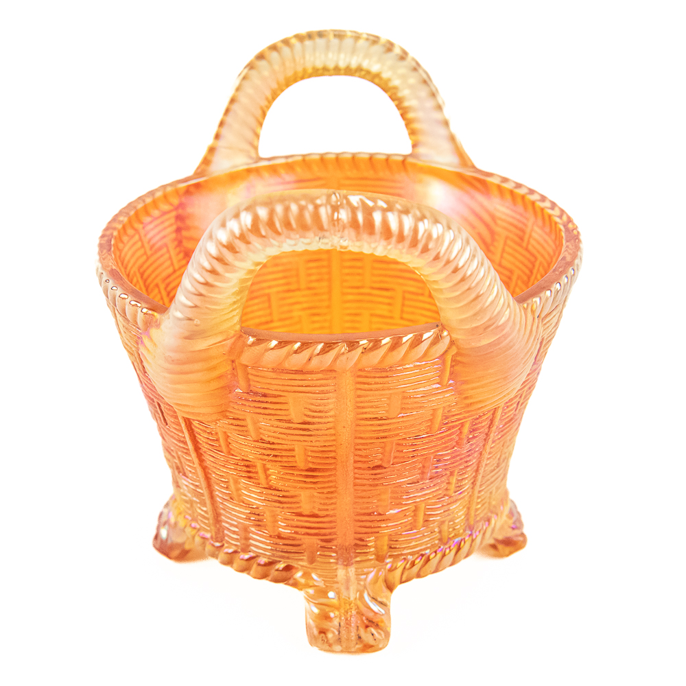 Carnival Glass: Baskets & Hat 4-Pc Lot
