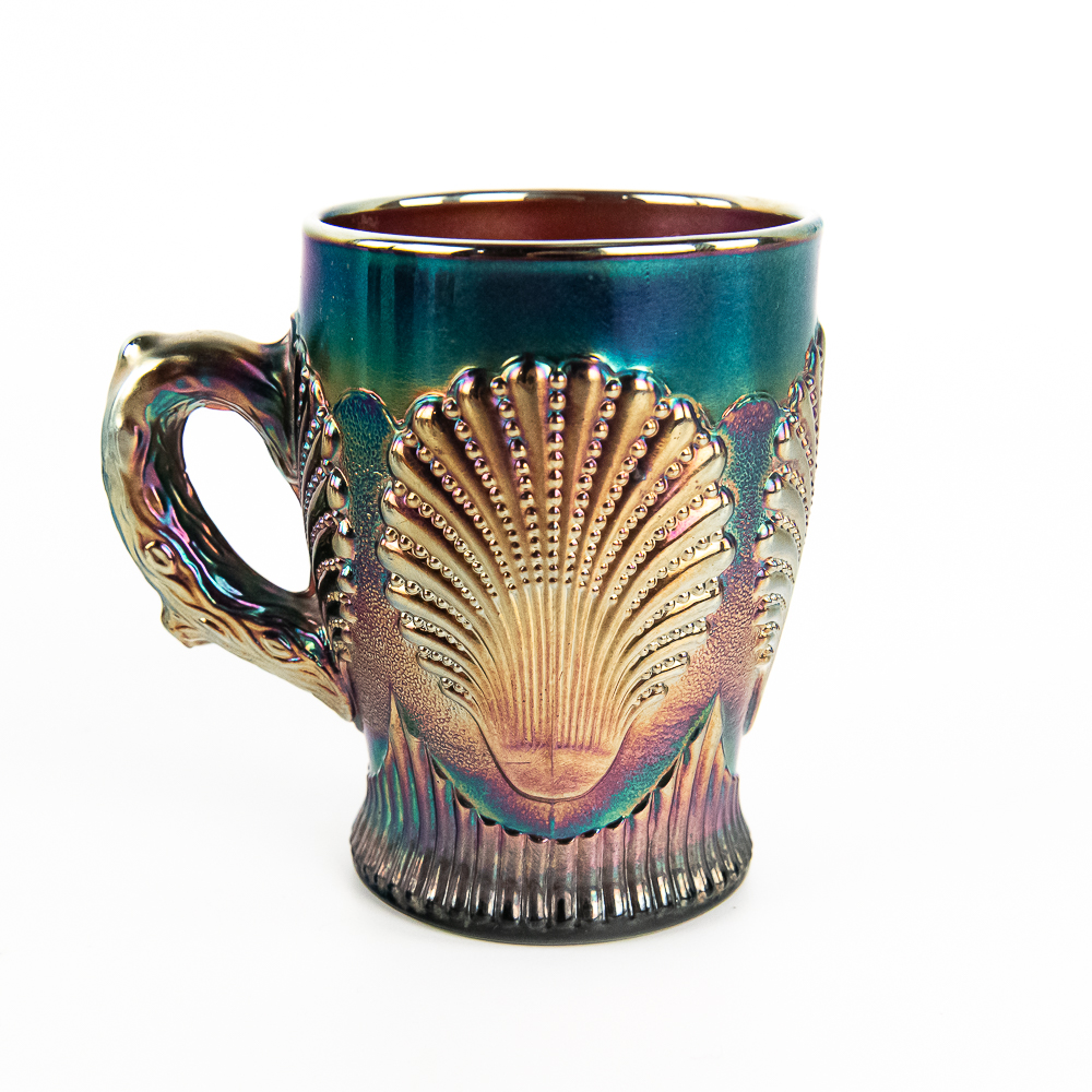 Carnival Glass: Dugan Mugs 5-Pc Lot