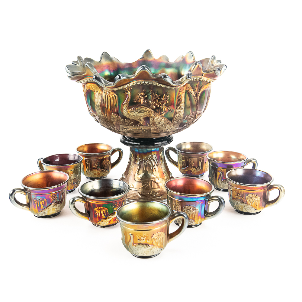 Carnival Northwood Peacock @ Fountain 11-Pc Set
