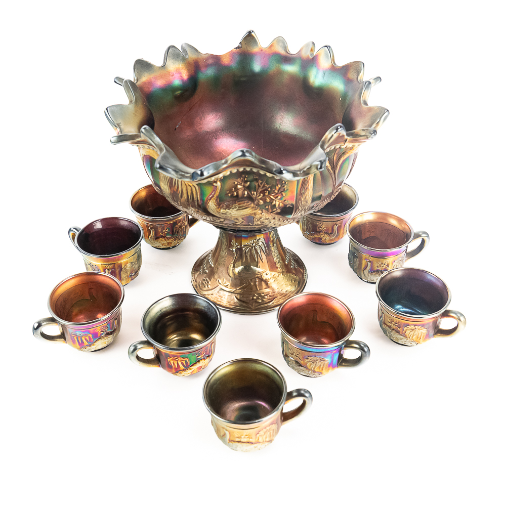 Carnival Northwood Peacock @ Fountain 11-Pc Set