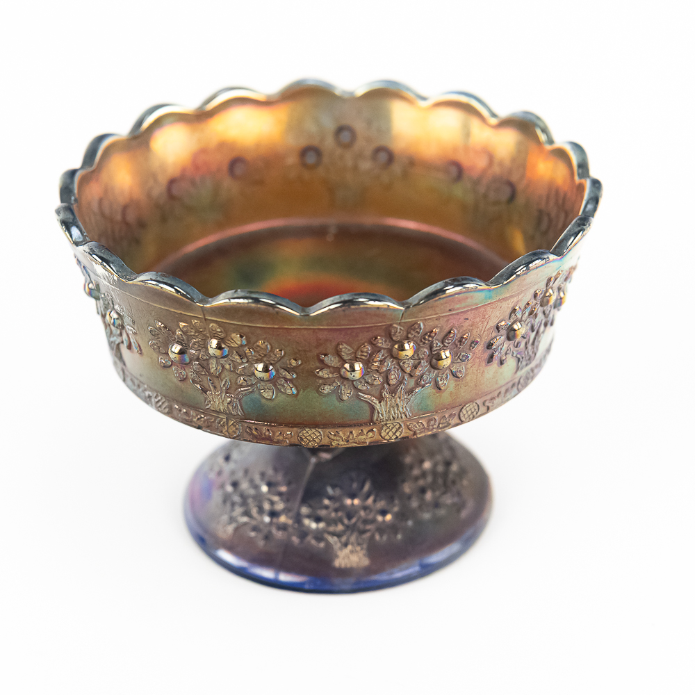 Carnival Glass: Fenton Sauce Bowls 5pc Lot