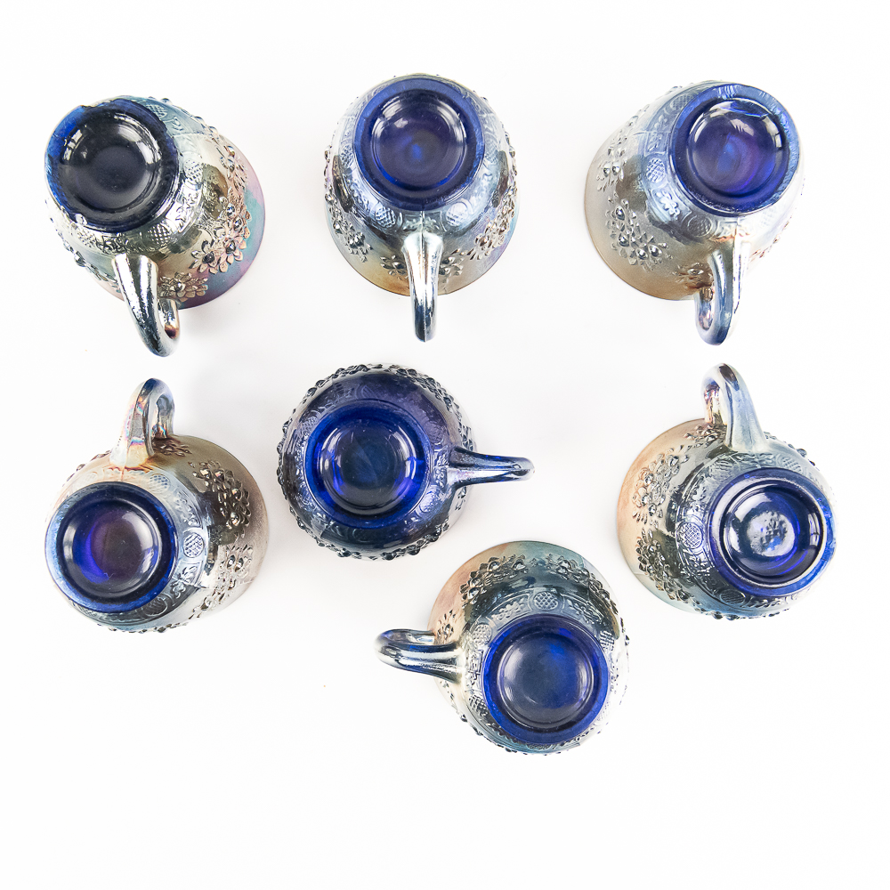 Carnival Glass: Fenton Punch Cups 7-Pc