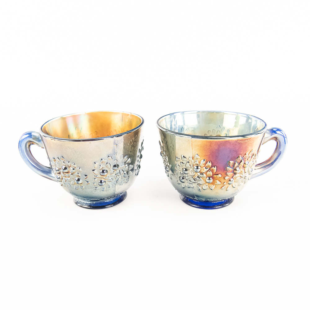 Carnival Glass: Fenton Punch Cups 7-Pc