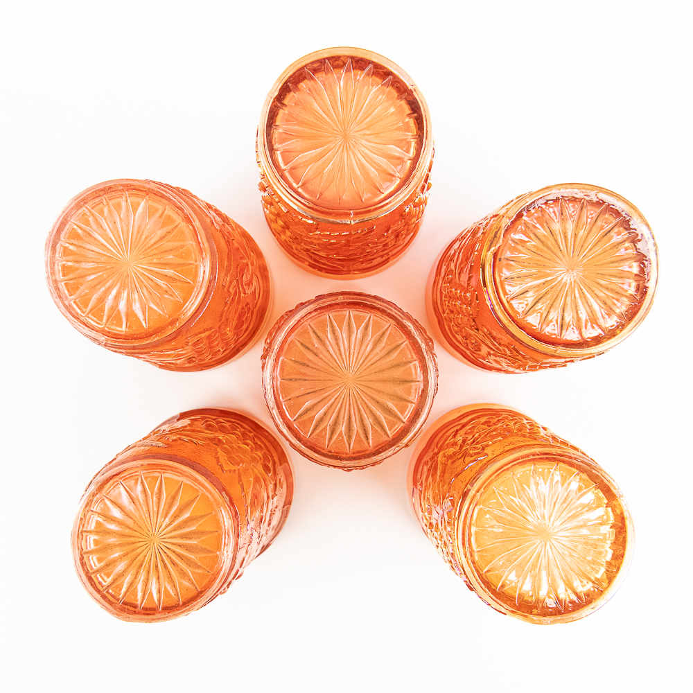 Carnival Glass: Imperial Tumblers 6-Pc