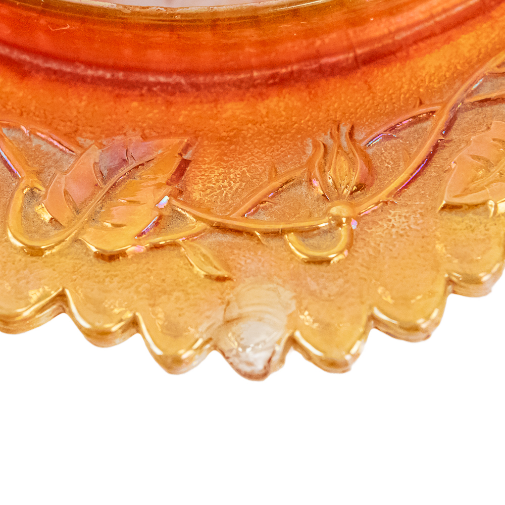 Carnival Glass Butter Dishes: 3-Pc Lot