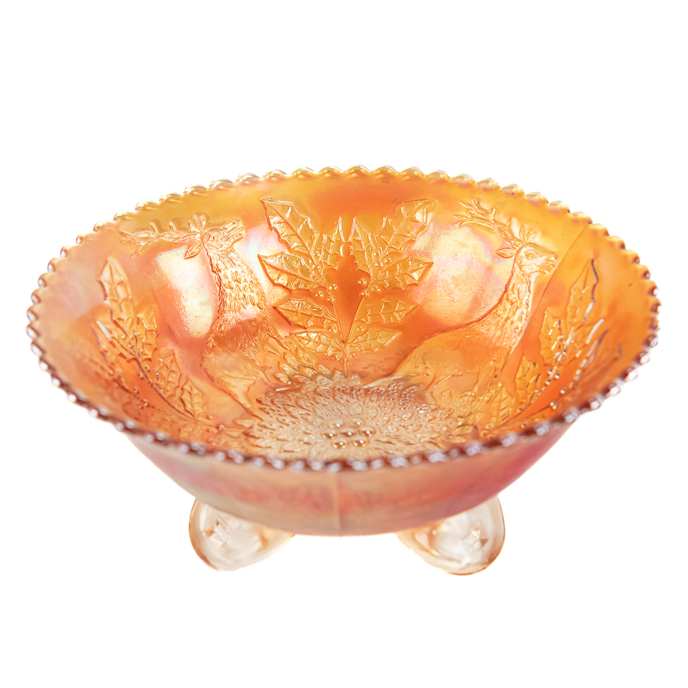 Carnival Glass: Fenton Bowls 3-Pc Lot