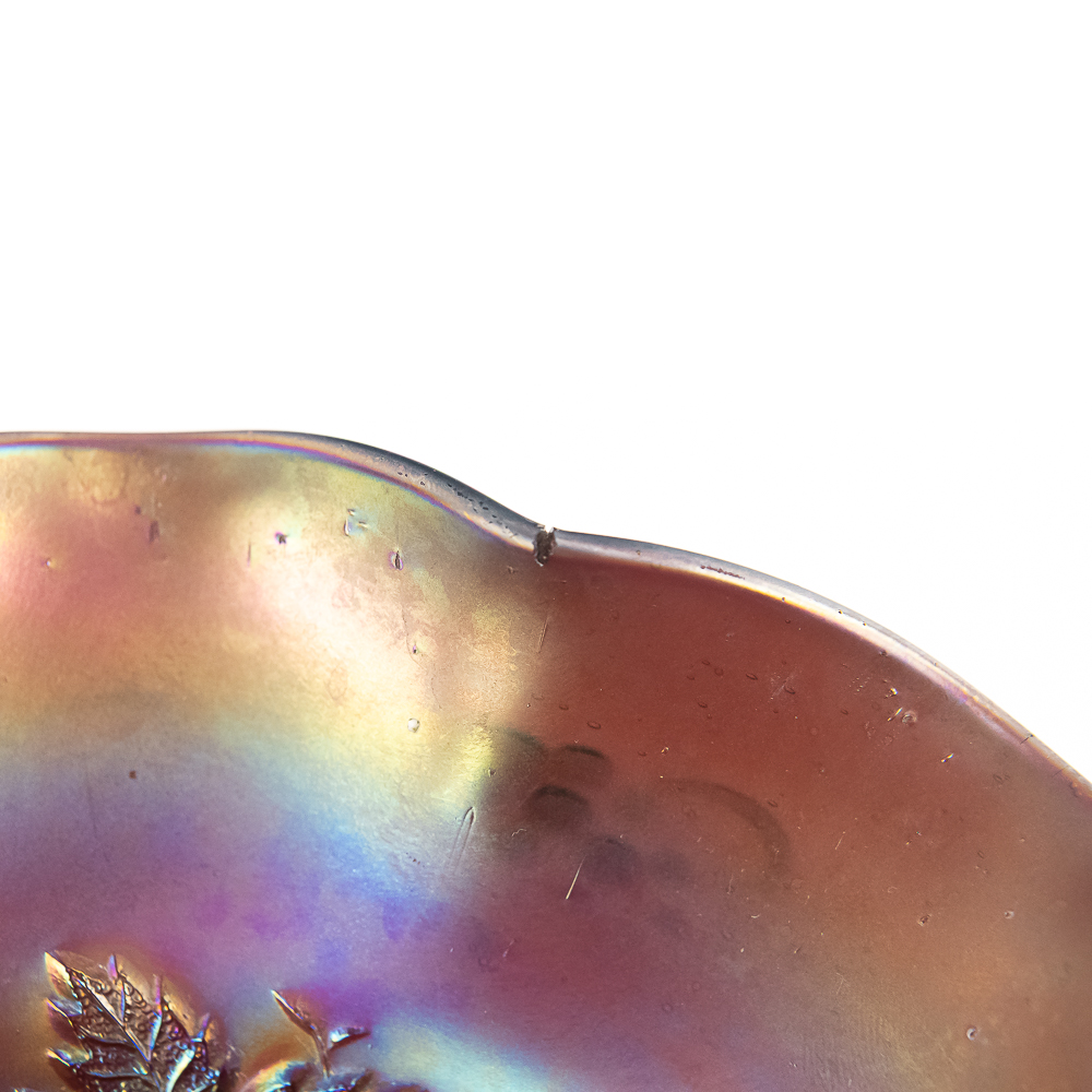 Carnival N'wood Glass Three Fruits Medallion: 2-Pc