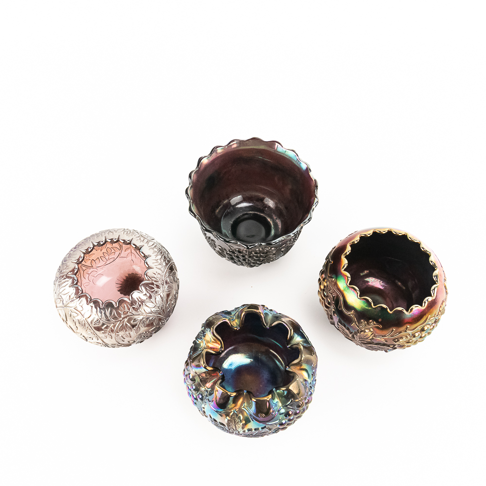 Carnival Glass Dugan & Westmoreland: 4-Pc Lot