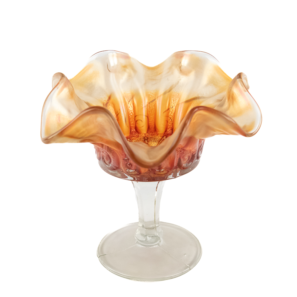 Carnival Glass Dugan/Diamon 2-Pc Lot