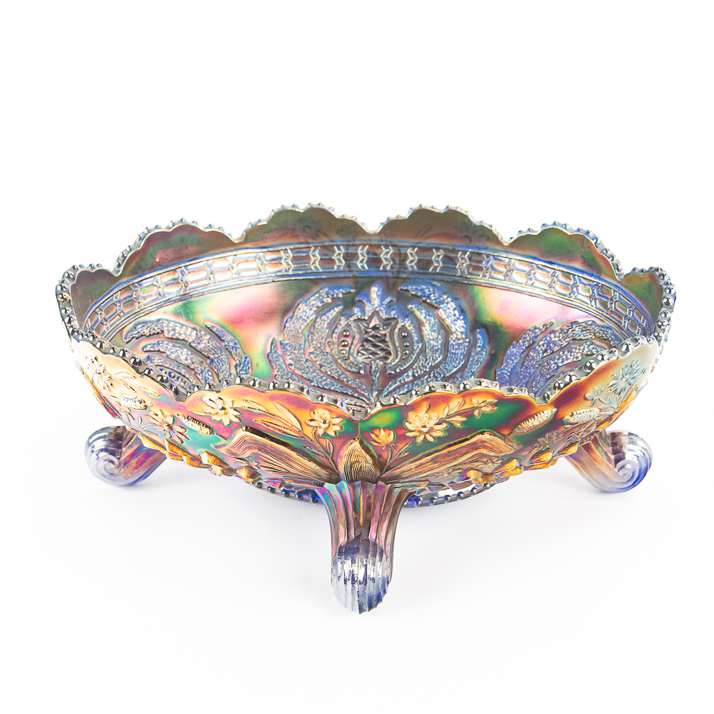 Carnival Glass: Fenton Thistle Banana Boat
