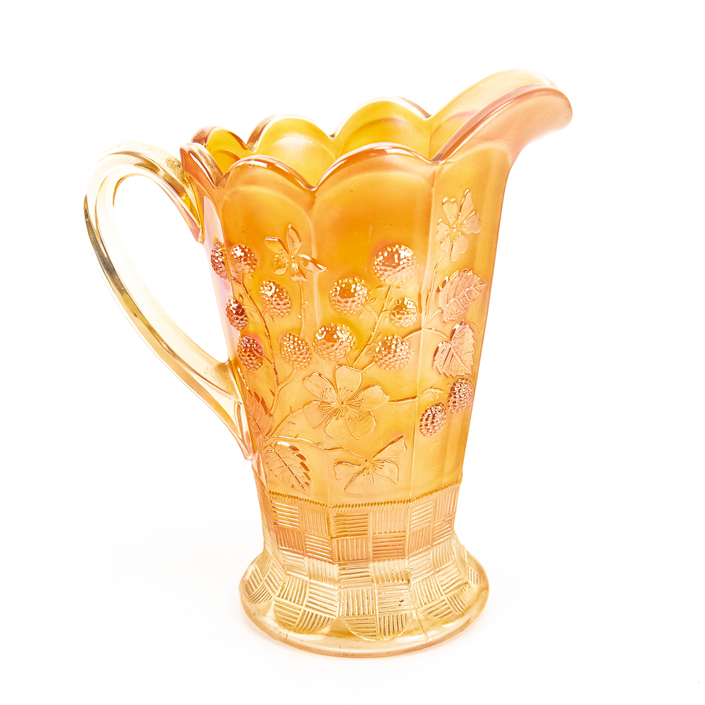 Carnival Glass N'wood Raspberry 7-Pc Set