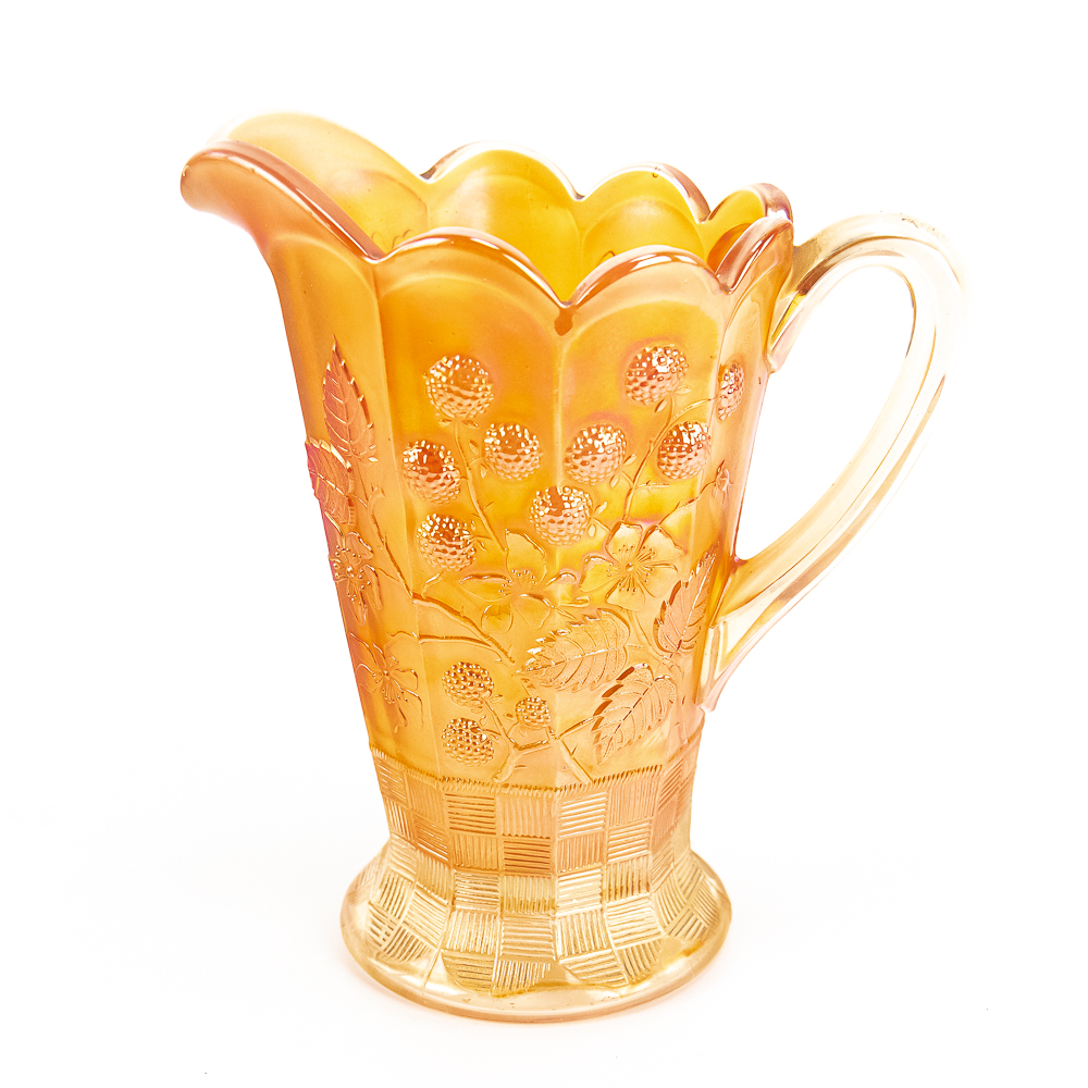 Carnival Glass N'wood Raspberry 7-Pc Set