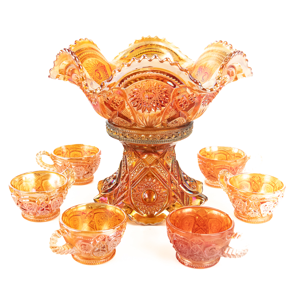 Carnival Glass Imperial Fashion 8-Pc Set