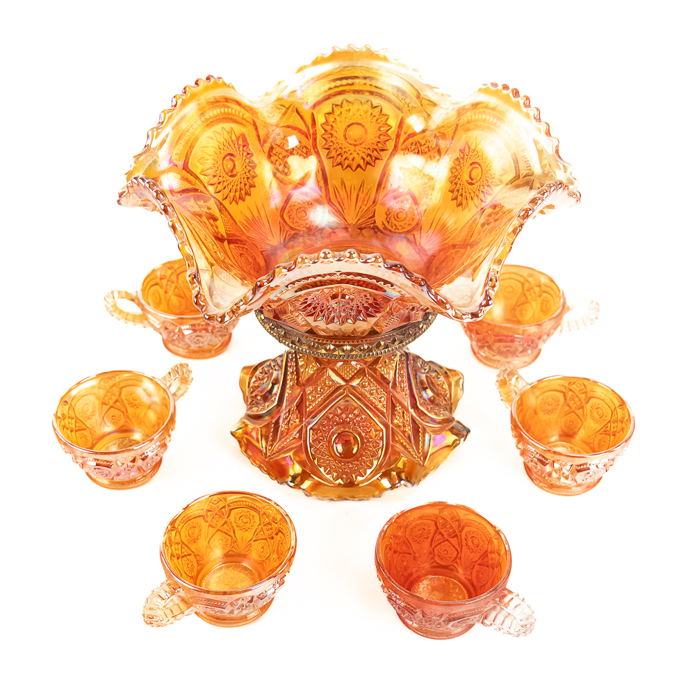 Carnival Glass Imperial Fashion 8-Pc Set