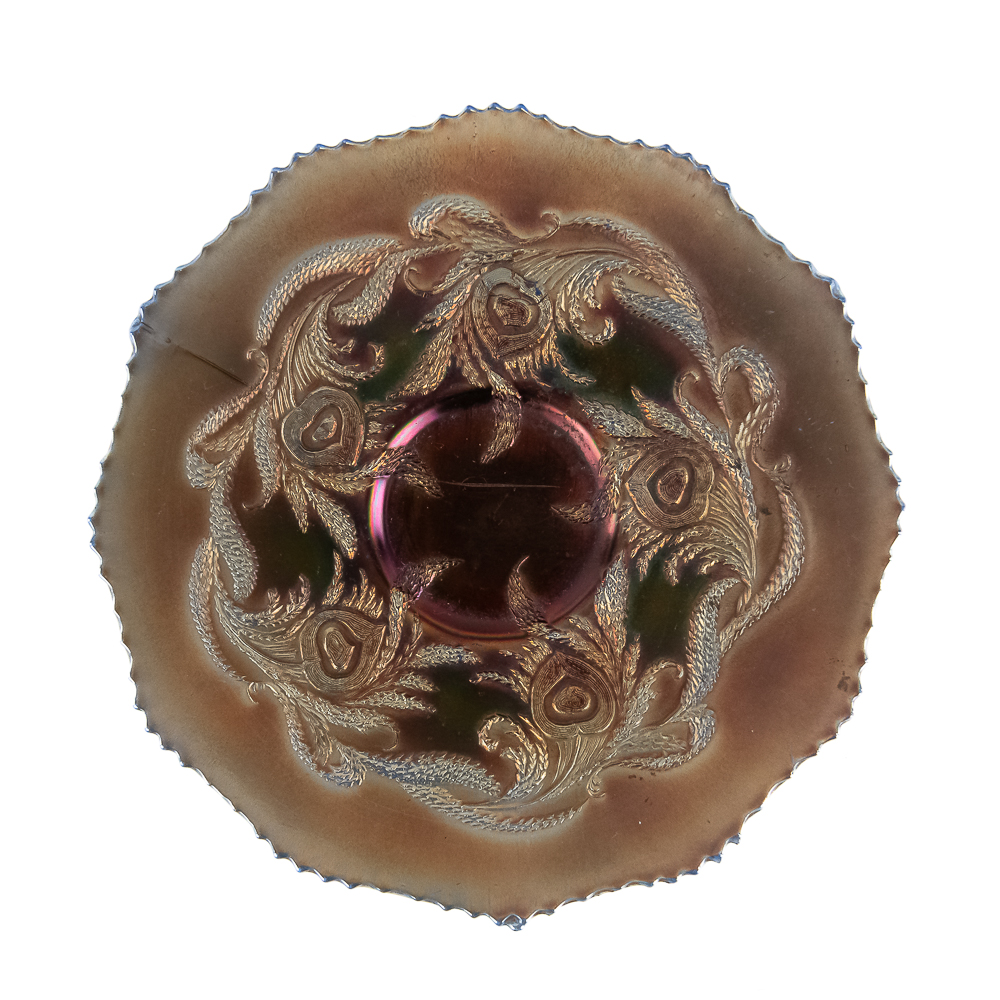 Carnival Glass: Fenton Plates 2pc Lot