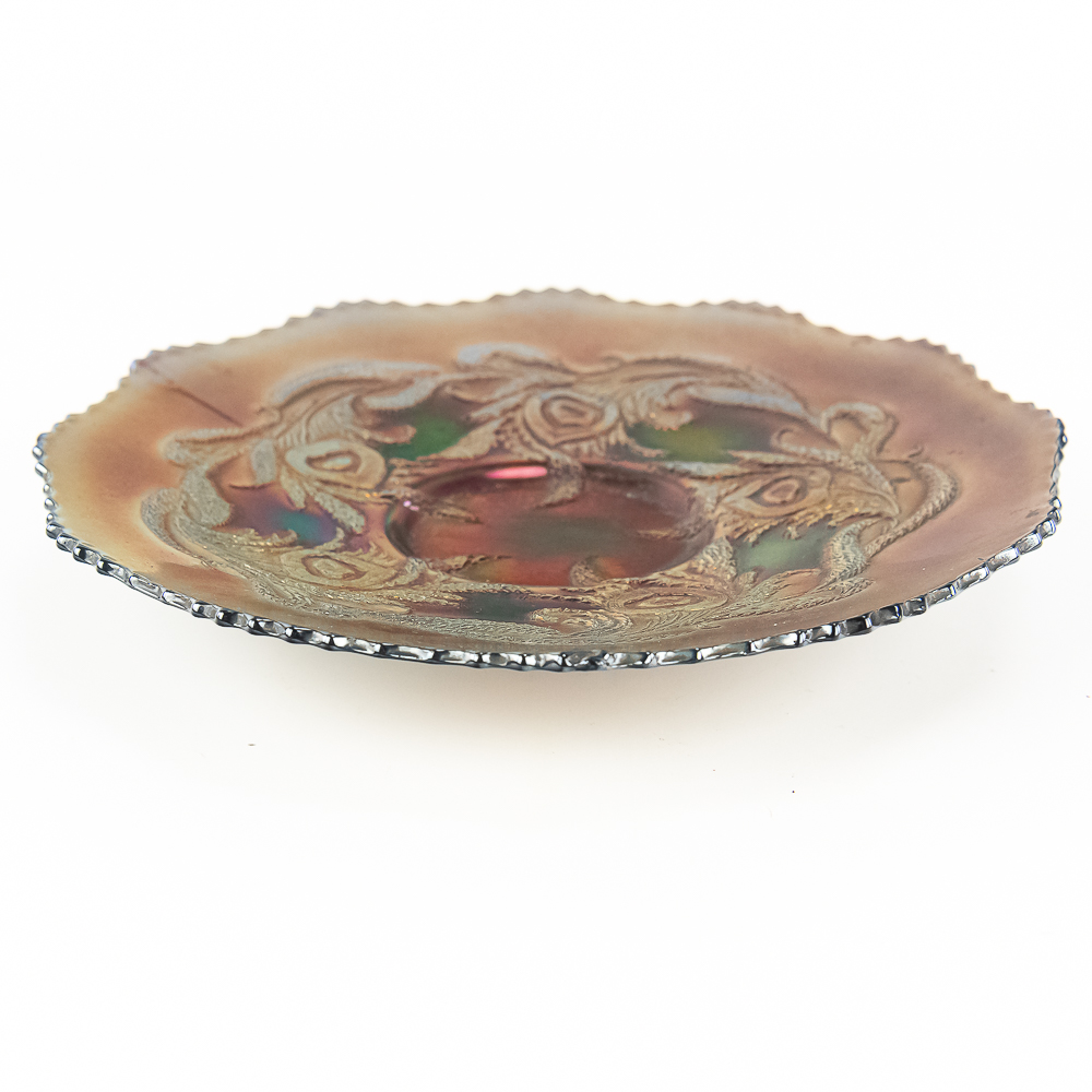 Carnival Glass: Fenton Plates 2pc Lot