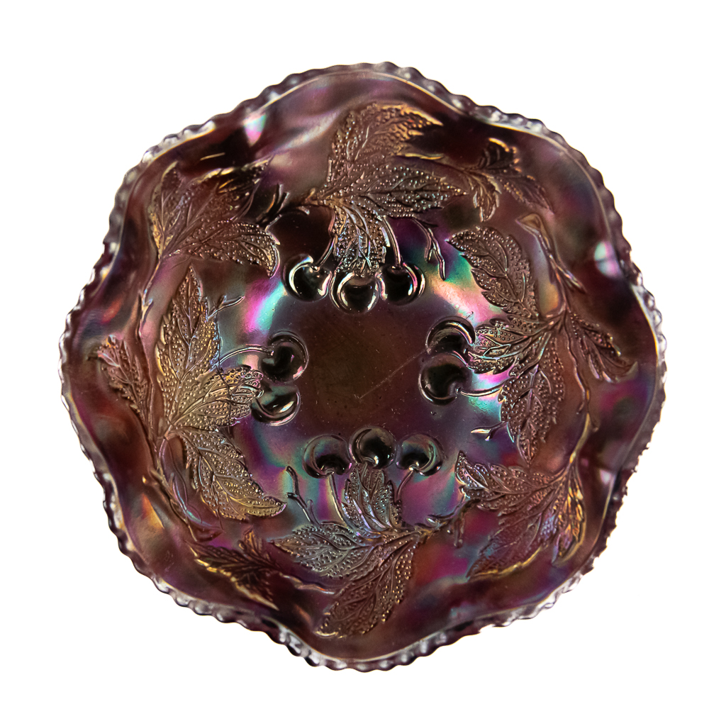 Carnival Glass Dugan Diamond Bowls: 4-Pc Lot