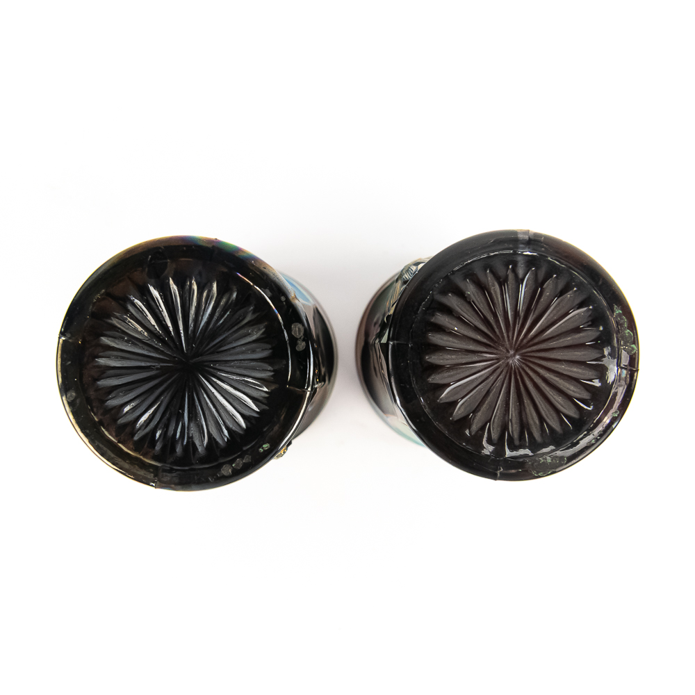 Carnival Glass: N'wood Tumblers 2-Pc