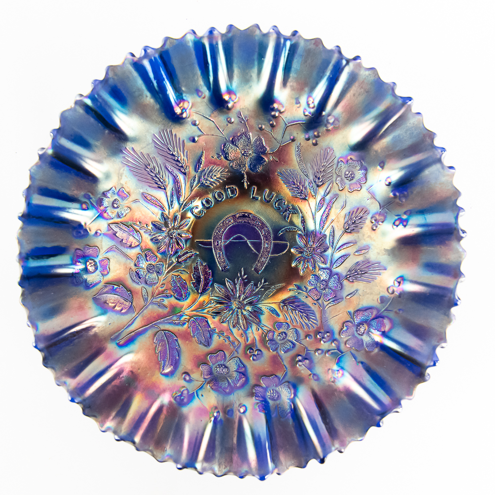 Carnival Glass: Northwood Good Luck Bowl