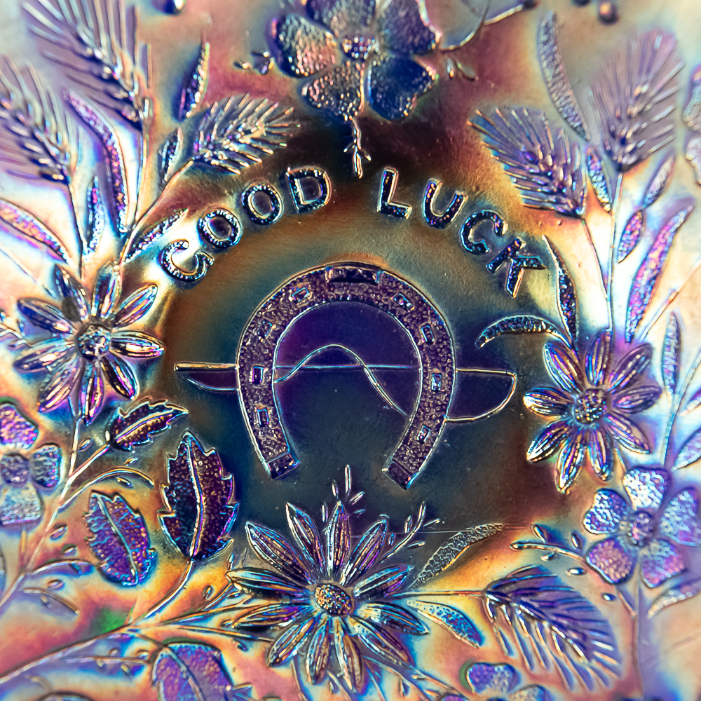 Carnival Glass: Northwood Good Luck Bowl