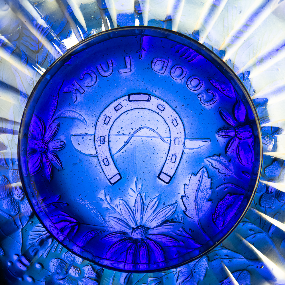 Carnival Glass: Northwood Good Luck Bowl
