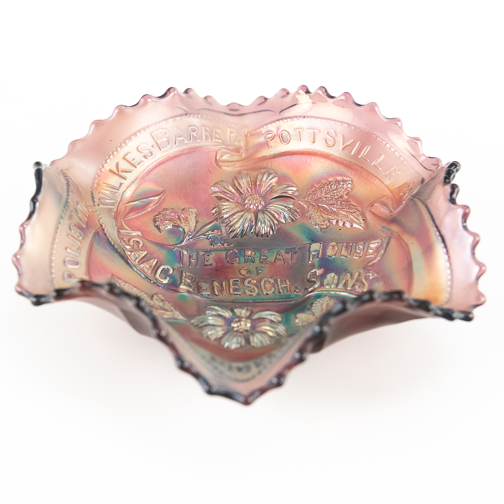 Carnival Millersburg Isaac Benesch Ruffled Bowl