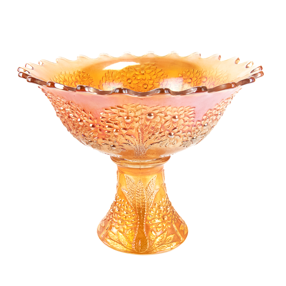 Carnival Glass Fenton Orange Tree 10-Pc Set